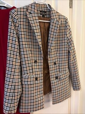 RW&CO. Houndstooth Blazer in Black, White, & Brown